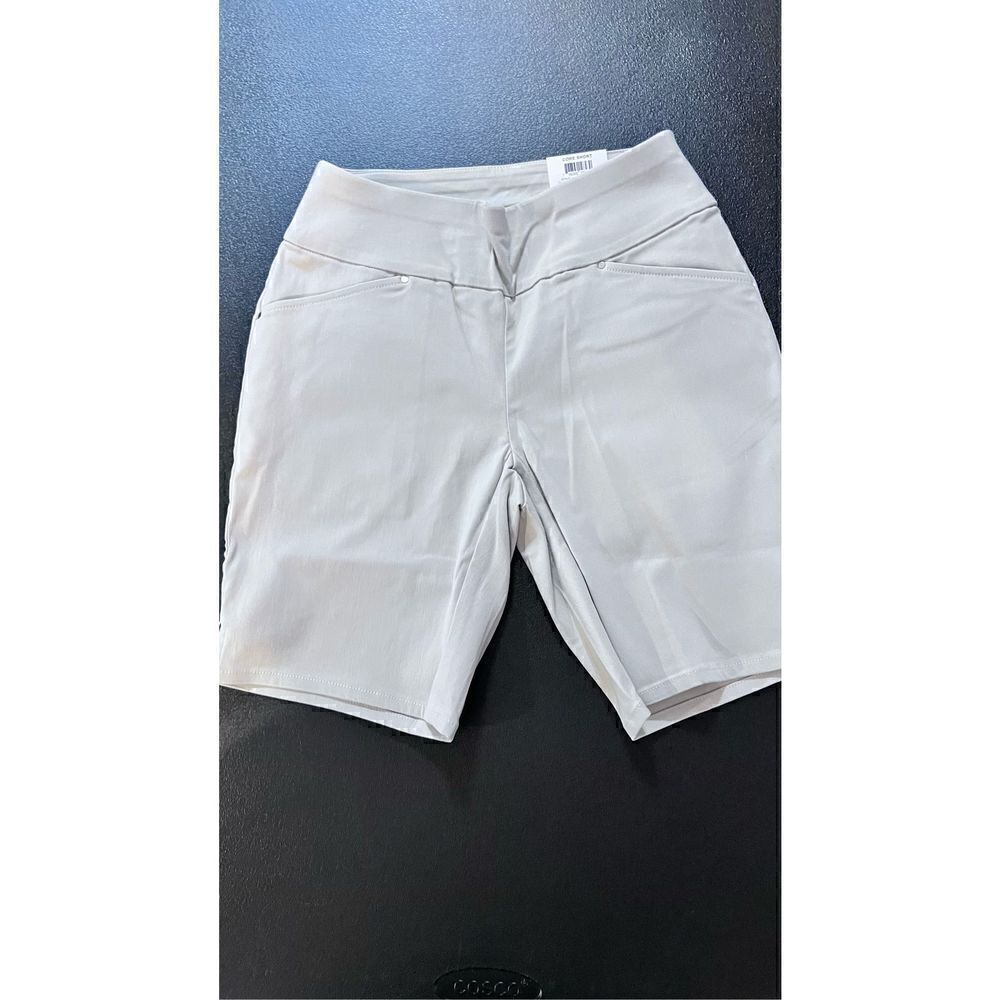 INC Women's Curvy Mid-Rise Pull-on Bermuda Shorts Toadstool Size 0 NWT P1-34